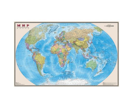 Карта Мира политическая DMB, 1:20млн., 1560*1010мм