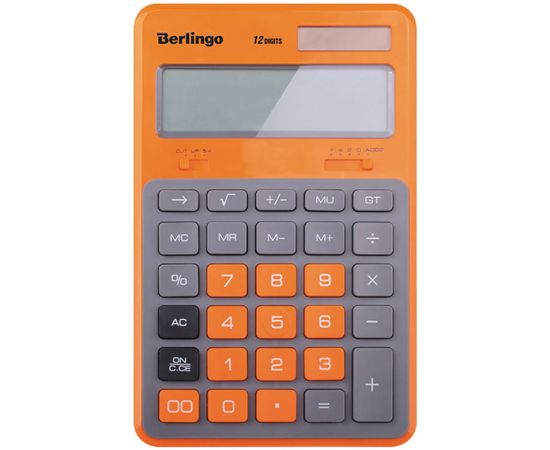 Калькулятор BERLINGO 165*105*13мм 12 разр цветной