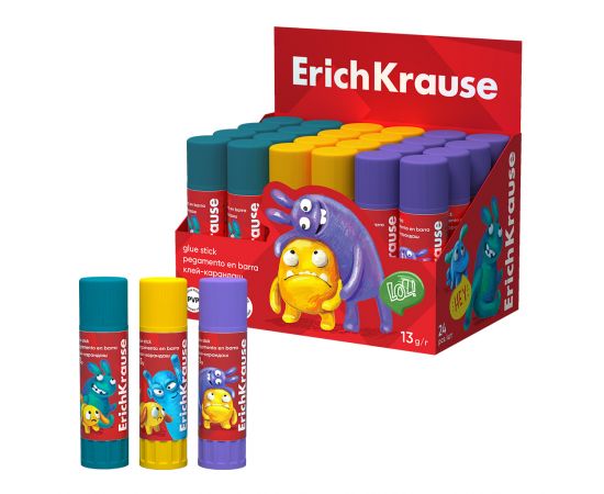 Клей - карандаш 13 г. ErichKrause Jolly Friends