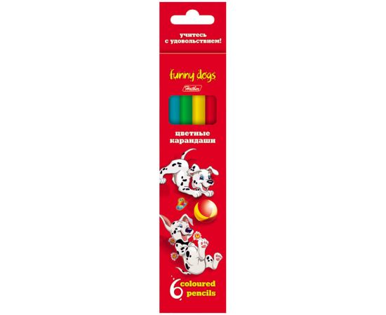 Карандаши 6 цв. ХАТБЕР,заточенные