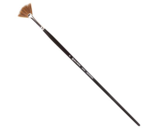 Кисть художественная профессиональная BRAUBERG ART, синтетика мягкая, веерная, № 6