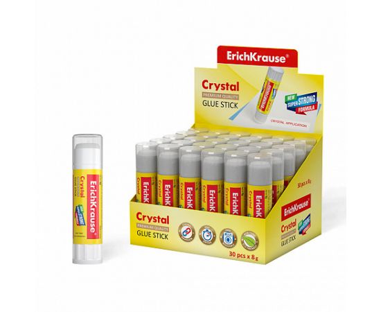 Клей - карандаш 8 г. ErichKrause Crystal