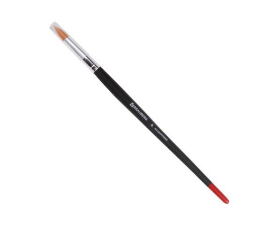 Кисть №6 синтетика BRAUBERG,  круглая,