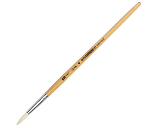 Кисть №04 коза,круглая