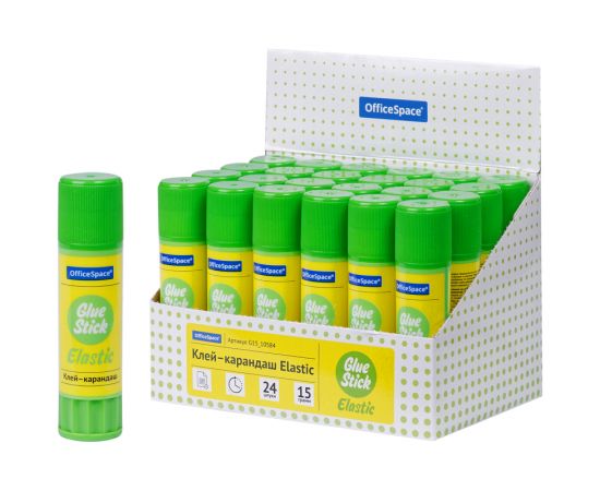 Клей-карандаш OfficeSpace "Elastiс", 15 гр.