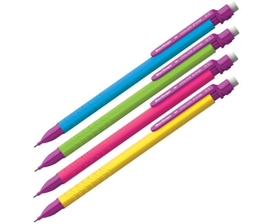 Карандаш механический Berlingo "Color" 0,5мм, с ластиком, ассорти BSk_12071