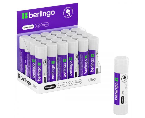 Клей-карандаш BERLINGO "Ultra", 08г