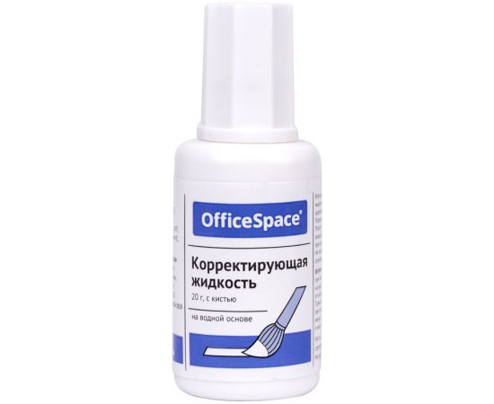 Корректор OfficeSpace, 20мл, водная, с кистью