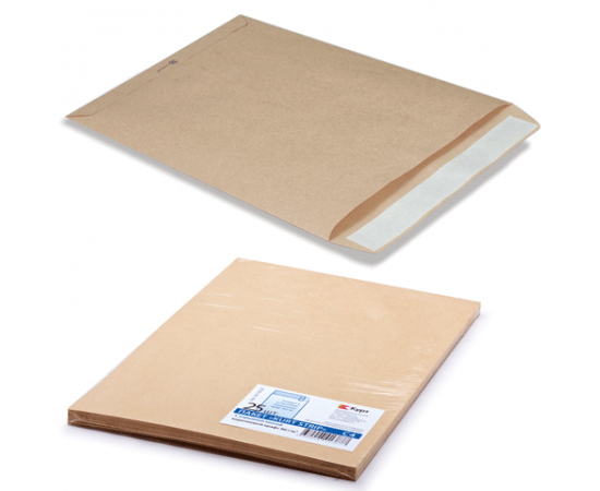 Конверт 229х324, А4 из крафт бумаги на 90 листов