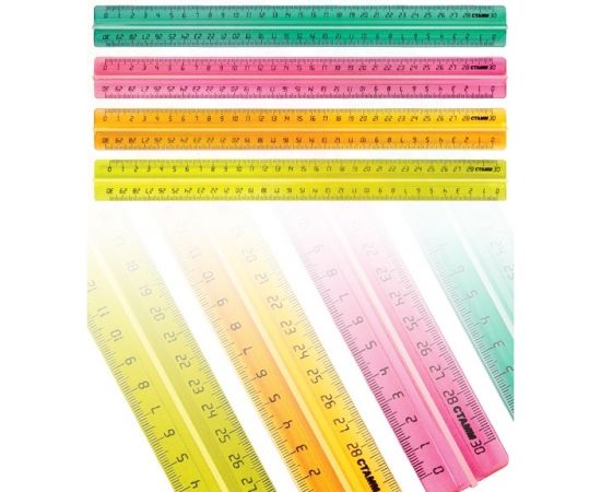Линейка 30 см, с держателем