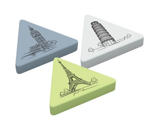 Ластик BERLINGO Triangle XL,55*55*55*8,треугольный