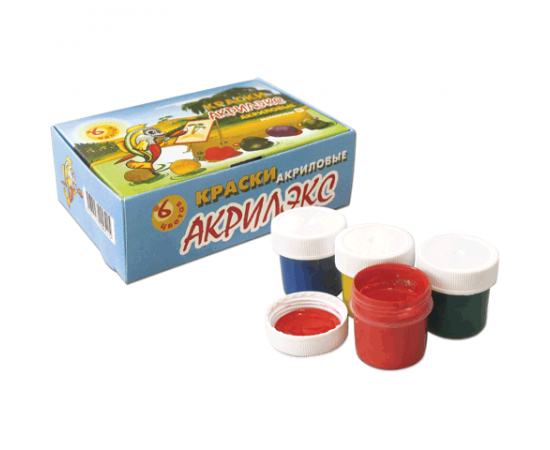 Краски акриловые "Акрилэкс" 1/6,20мл, без кисти