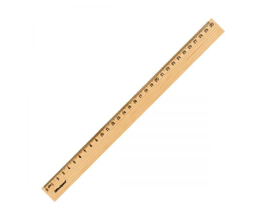 Линейка 30см OfficeSpace, дерево WR_44575