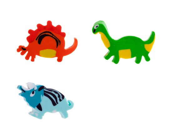 Ластик ArtSpace "Динозаврики", фигурный, термопластичная резина, 28*28*7мм