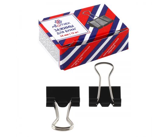 Клип для бумаг 15 мм, "Attomex"