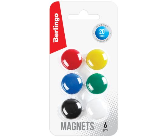 Магнит для досок 6шт. 20мм. BERLINGO