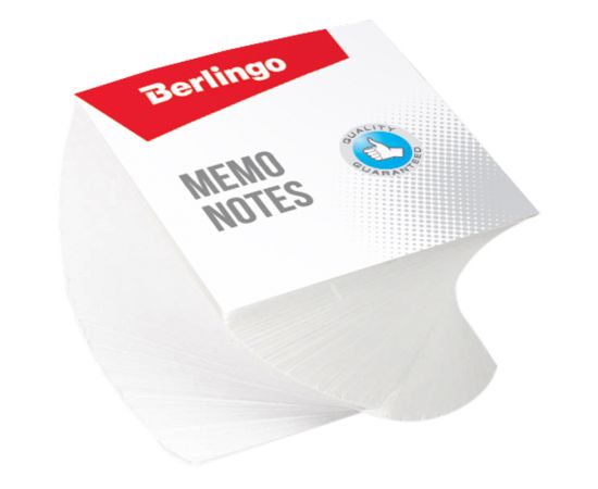 Куб для записей 8*8*5 мм, BERLINGO  белый витой