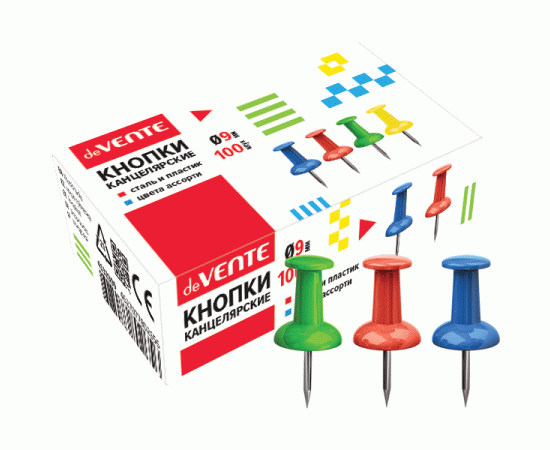 Кнопки-гвоздики силовые 9 мм (100 шт) deVENTE
