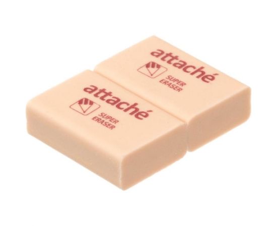 Ластик каучуковый 31x21x12 мм бежевый Attache (уп. 2 шт)