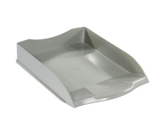 Лоток для бумаг горизонтальный OfficeSpace "Basic", серый HT_37710