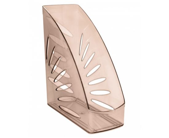 Лоток для бумаг вертикальный Стамм "Тропик", тонированный коричневый ЛТ355