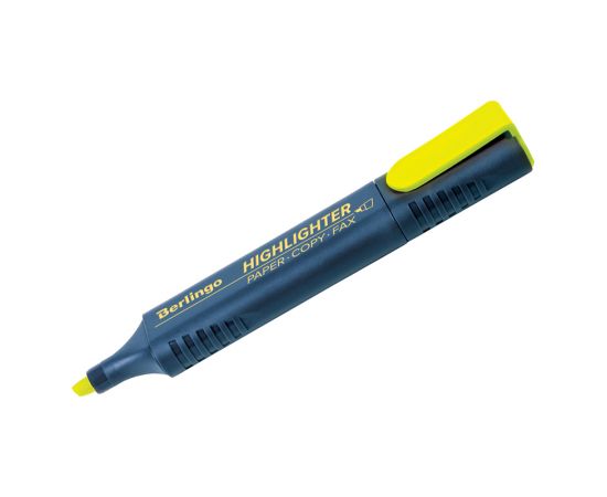 Маркер-выделитель BERLINGO,желтый