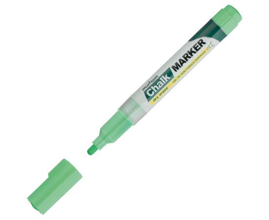 Маркер меловой MunHwa "Chalk Marker" зеленый, 3мм, спиртовая основа, пакет CM-04