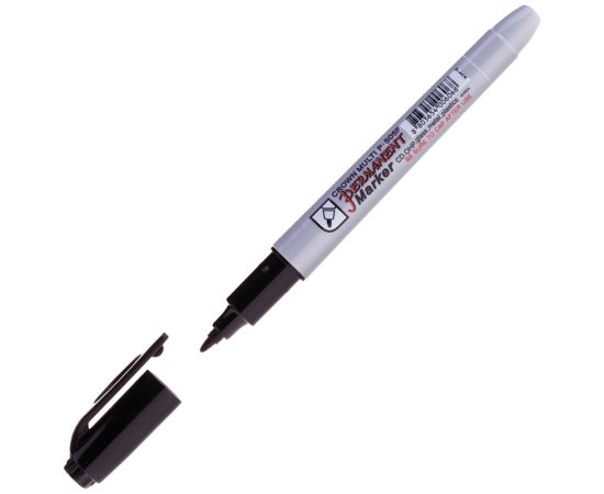 Маркер перманентный CROWN,1 мм,черный