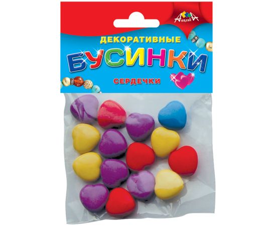 Набор для дет.творчества"Материал декоративный"Бусинки,подвески",в ассортименте