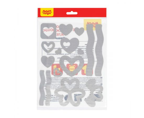Набор светоотражающих наклеек Мульти-Пульти "Сердца", 16шт. MS_47797