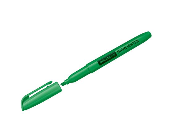 Маркер-выделитель OfficeSpace,зеленый,1-3мм