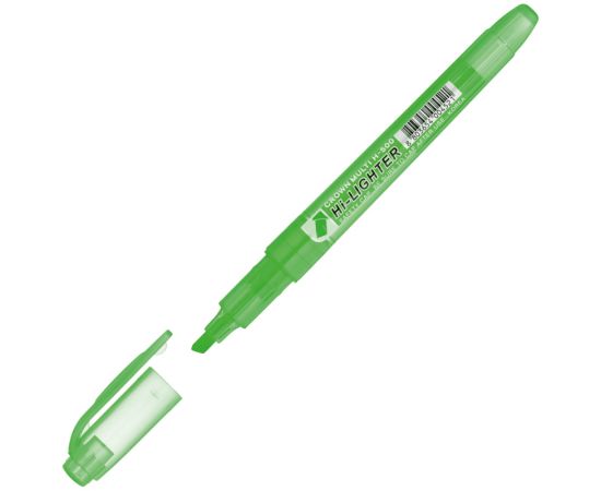 Маркер-выделитель CROWN, зеленый,1-4мм