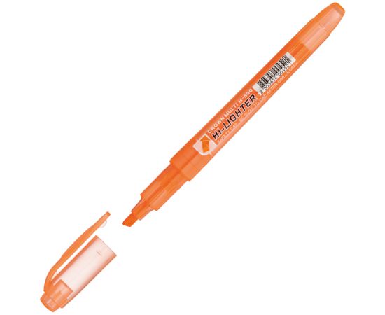 Маркер-выделитель CROWN, оранжевый,1-4мм