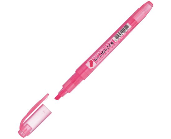 Маркер-выделитель CROWN, розовый,1-4мм