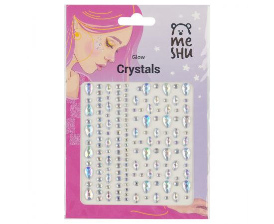 Наклейки-стразы MESHU "Glow", 16*10,5см MS_52672