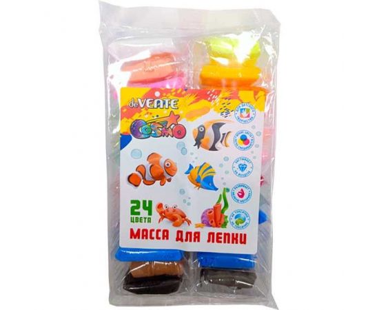 Масса для лепки 24 цвета 240 г. с аксессуарами для моделирования deVENTE/36