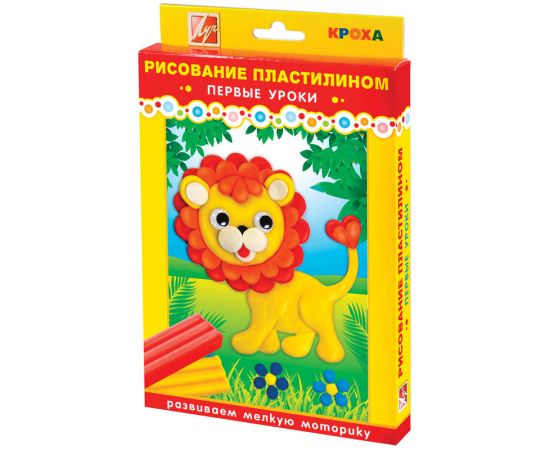 Набор для дет.творчества"Рисование пластилином" ЛУЧ