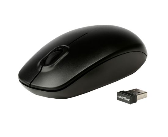 Мышь беспроводная Smartbuy ONE 300AG-K, USB, черная, 2btn+Roll