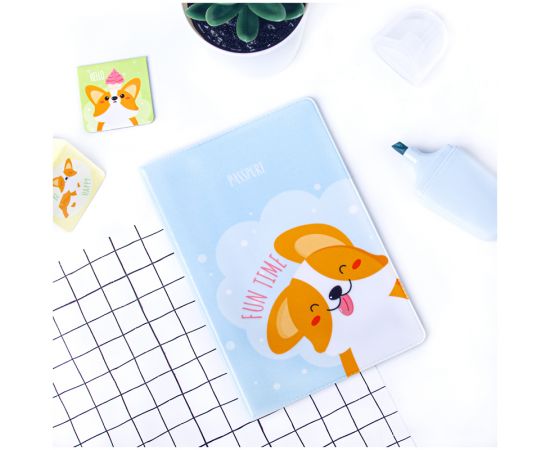 Обложка для паспорта MESHU "Fun time", ПВХ, 2 кармана MS_34141