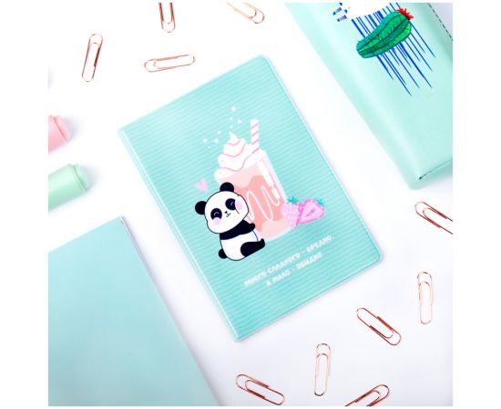 Обложка для паспорта MESHU "Sweet panda", ПВХ, 2 кармана MS_34162