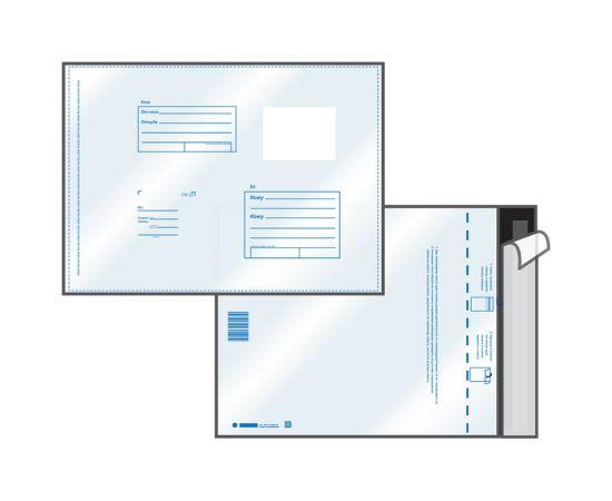 Пакет почтовый B4, UltraPac, 250*353мм, полиэтилен, отр. лента, 70мкм 11004.10