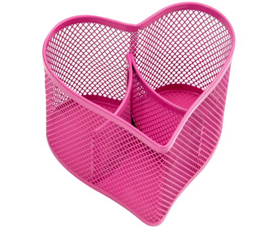 Настольная подставка Berlingo "Steel&Style", металлическая, в виде сердца, 3 секции