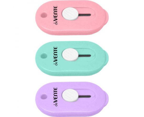 Нож канцелярский 9 мм, 6,3 см deVENTE Pastel