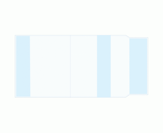 Обложка 260х490 мм для учебников и тетрадей универсальная прозрачная 110 мкм