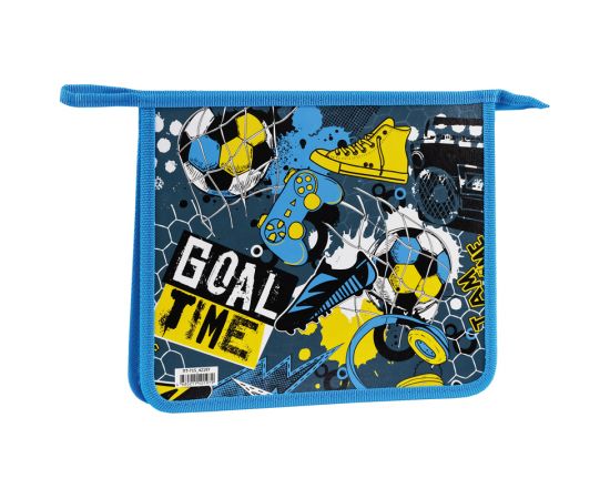 Папка для тетрадей 1 отделение А5 ArtSpace "Goal Time", пластик/картон, на молнии ПТ-715_42197
