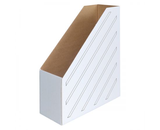 Накопитель-лоток архивный из микрогофрокартона OfficeSpace, 100мм, белый, до 900л. 225421