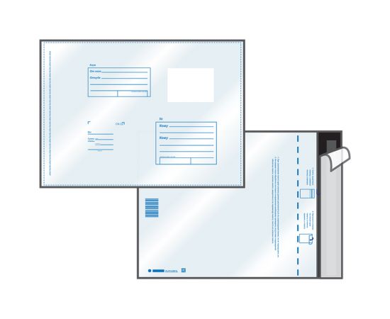 Пакет почтовый E4, UltraPac, 280*380мм, полиэтилен, отр. лента, 70мкм 11005.10