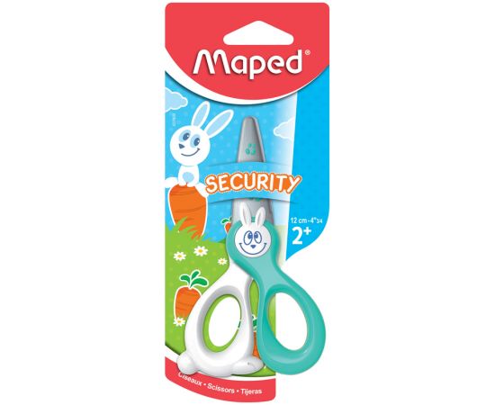 Ножницы детские Maped "Kidi Cut" 12см, лезвия из стекловолокна, европодвес 037800