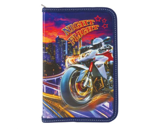 Пенал BRAUBERG, 1 отделение, для учеников начальной школы, ламинированный картон, откидная планка