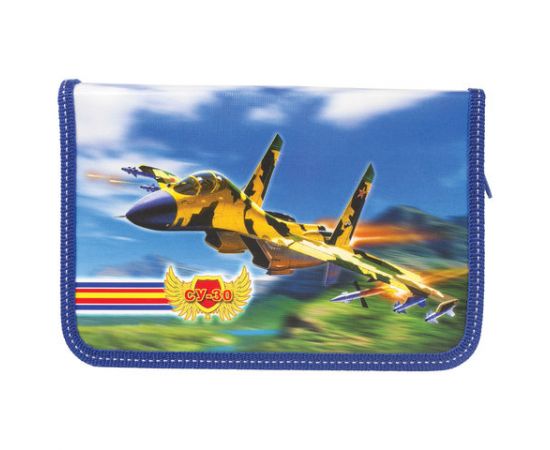 Пенал BRAUBERG, 1 отделение, для учеников начальной школы, ламинированный картон, откидная планка